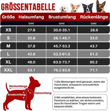 Водонепроникний собачий плащ з шлейкою, флісова комір-стійка, тепла зимова куртка для собак з подвійним блискавкою, куртка для собак з відбиваючими елементами, червоний, розмір S
