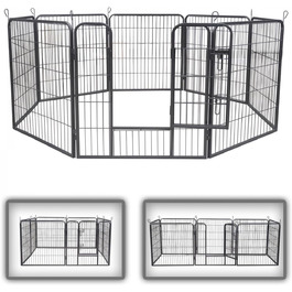 Клітка для цуценят Zoomundo, вольєр для тварин, огорожа для цуценят, 8-кутна, L