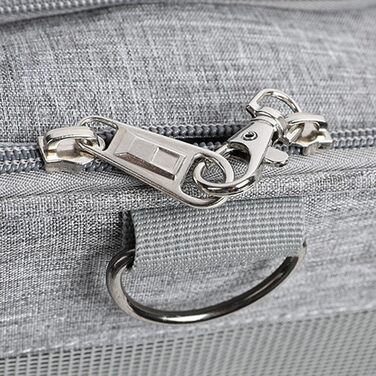 Транспортна сумка для собак Haustier – зручна та складна сумка-переноска для собак, Oxford-тканина (рожева/сіра)