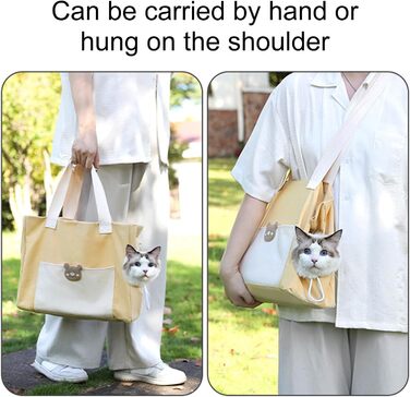 Транспортна сумка для собак та котів, дихаюча, легка, для подорожей, з місткістю для маленьких собак та котів