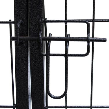 Клітка-вольєр для цуценят Melko, складана, сіра, 91 x 63 x 61 см