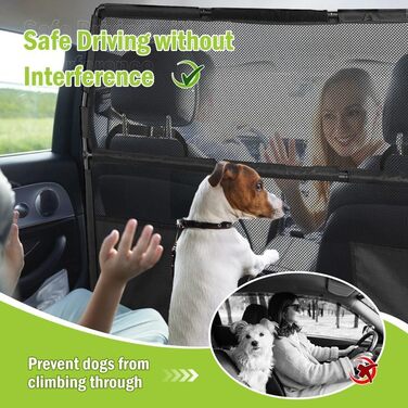 Бар'єр для собак у машину, 142 см, для позашляховиків, SUV, легкових авто, захист заднього сидіння, перегородка, подорожі