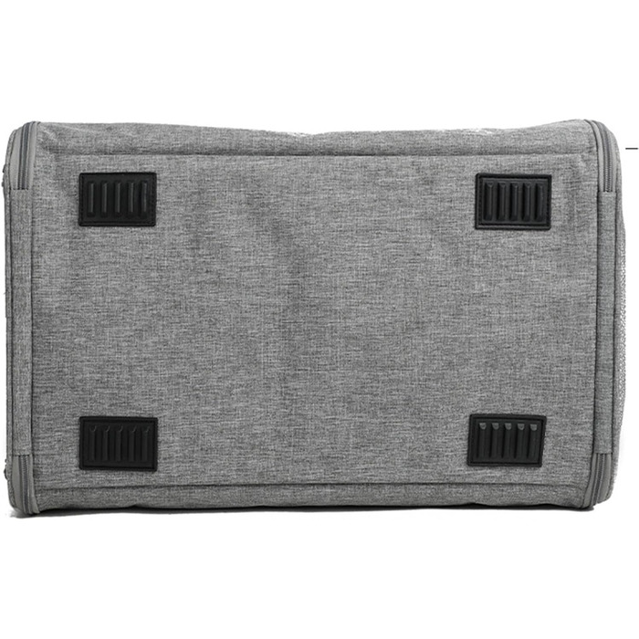 Транспортна переноска для тварин: регульована переноска для собак | складаний вольєр для собак | дихаючий дорожній вольєр з сіткою, прозорий (сірий)