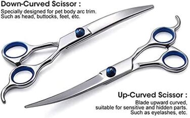 Набір для догляду за собаками CLQ: 4 ножиці з нержавіючої сталі для довгого та короткого волосся