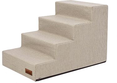 Східці для тварин Huastiertreppe: допомога у підйомі для собак та котів, 4 сходинки, розмір L 40x60x40 см, колір бежевий