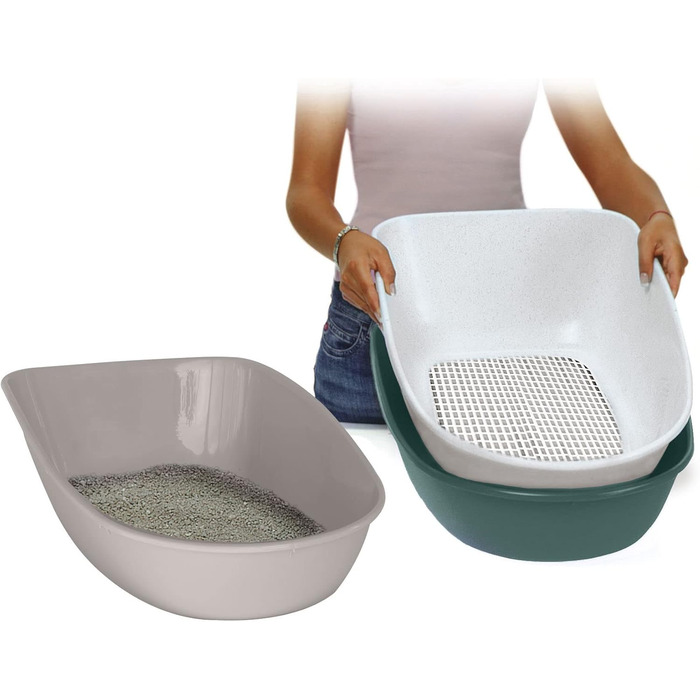 Лоток для котів Stefanplast Furba з ситом для очищення, 59x39x22 см