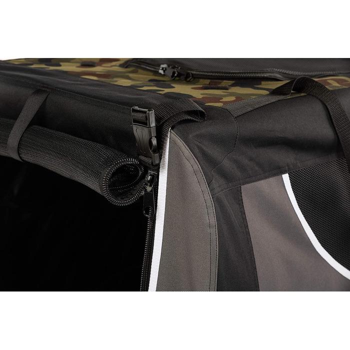 Транспортний бокс для собак та котів, 91х64х64 см. Переноска для тварин, клітка для собак, переноска для подорожей (камуфляж)