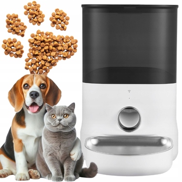 Автоматичний годувальник для собак та котів DOGNESS з керуванням через додаток, 6 л