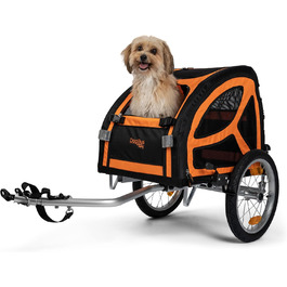 DogBus S – Амортизований алюмінієвий велопричіп для собак малого та середнього розміру