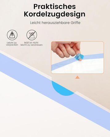 Автоматичний туалет для котів LELO PAWS, 65л, самоочисний, з контролем запаху, керування через APP, електричний, XXL, з мішком для сміття та килимком, для кількох котів, білий (блакитний)