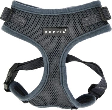 Шлея для собак Puppia Soft Harness RITEFIT сіра, розмір M