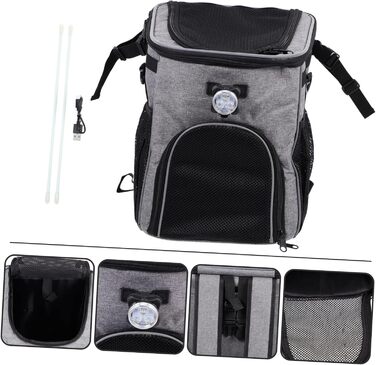 Сумка для перевезення тварин Milisten: складана переноска для собак та котів з високоякісного поліестеру