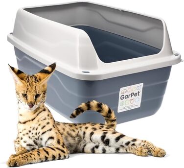 Котлові туалети для котів GarPet XXL: великі, відкриті, з високим бортиком, гігієнічні