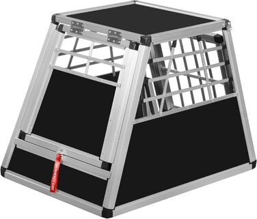 Транспортний бокс Transportbox N24 для собак, алюміній, 82x60x63 см, з аварійним виходом та захистом від ударів