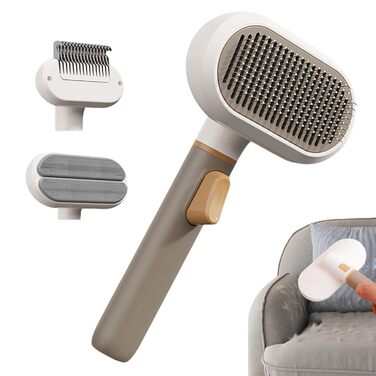 Щітка для собак та котів, видалення шерсті, масажна, для дому та офісу