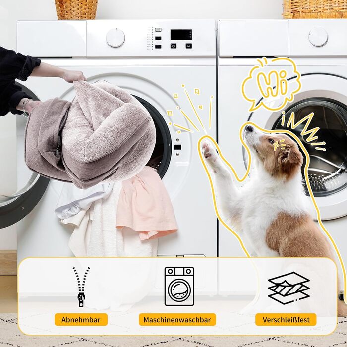 Ортопедичне ліжко для собак середніх та великих порід 109x84x21 см, високощільна губка, знімний водонепроникний чохол, комфортне, антиковзаюче (Хакі, XL)