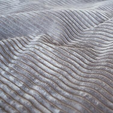 Лежанка для собак Knuffelwuff Timor, 100x70 см, сіра - м'яка та зручна, з корду, придатна для прання, для великих, середніх та малих собак