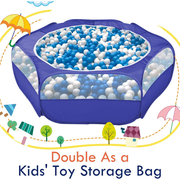 Pawaboo: вольєр для дрібних тварин, складаний, водовідштовхувальний. Підходить для кроликів, курей, кошенят, цуценят, хом'яків. З сіткою, блискавкою та нейлоновим дном – Indigo