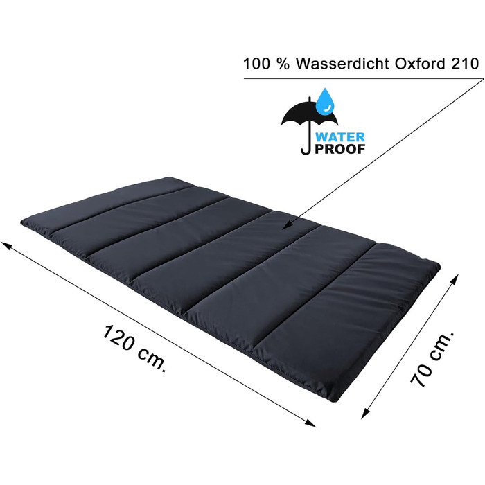 Водонепроникний килимок для собак Outdoor, ковдра для собак, миється, килимок для собак, лежанка для собак для подорожей, кемпінгу, чорний