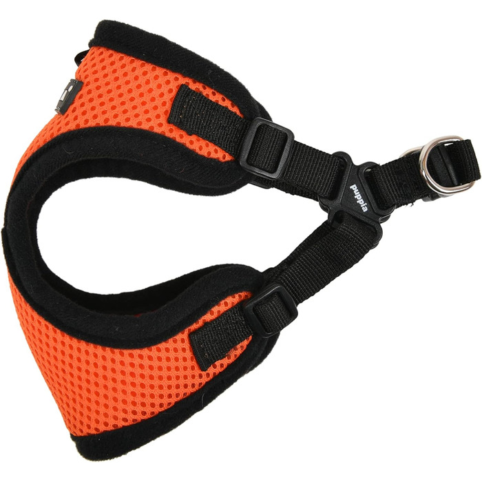 Шлейка для собак Puppia PARA-HC1533 SOFT, помаранчевого кольору, розмір Small