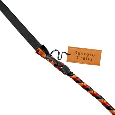 БантОро Крафтс: Батогом з кенгурячої шкіри, 16 плетінь, 3.6м (12 футів), для косплею та реквізиту