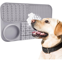 Килимок для годування собак, інтерактивна іграшка-пазл, сірий | Килимок для корму собак, килимок для іграшок, матеріал - сірий | Аксесуар для собак