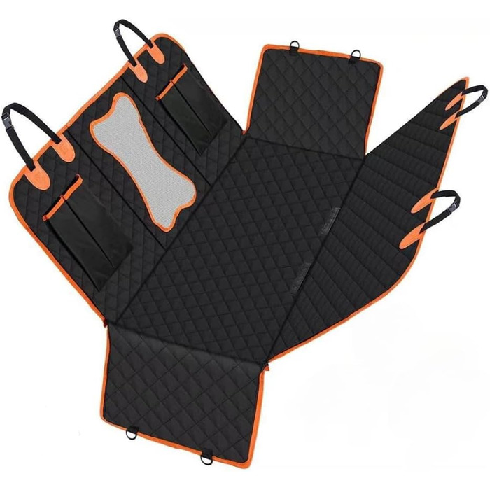 Чохол на автокрісло для собак, захист для сидіння автомобіля, водовідштовхуючий, нековзний, захист заднього сидіння для собак та дітей, 135 x 150 см