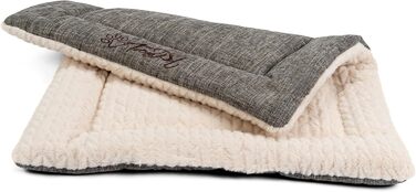 TrendPet Heaven двостороння утеплена лежанка для собак і котів, 4 см, бежевий колір