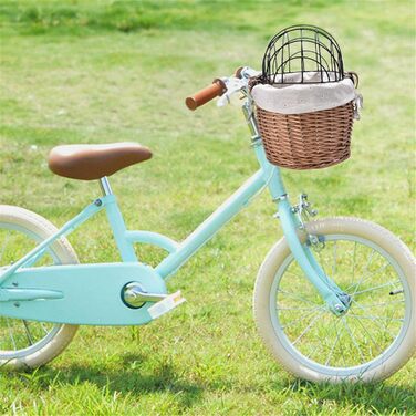 Фарбування для собак та котів на кермо велосипеда | Плетені корзинки з металевим покриттям | Знімний велосипедний кошик для маленьких собак та котів