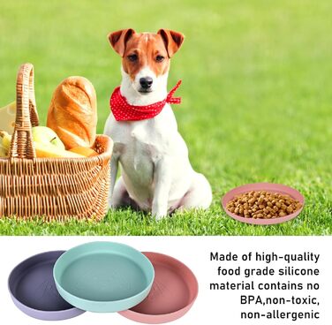 5 мисок для котів, силіконові миски для котів, широкі неслизькі миски для сухого та вологого корму