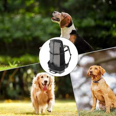 Рюкзак для тварин, рюкзак для собак з великим регульованим відділенням, кліпса від випадання шерсті, аксесуари для тварин