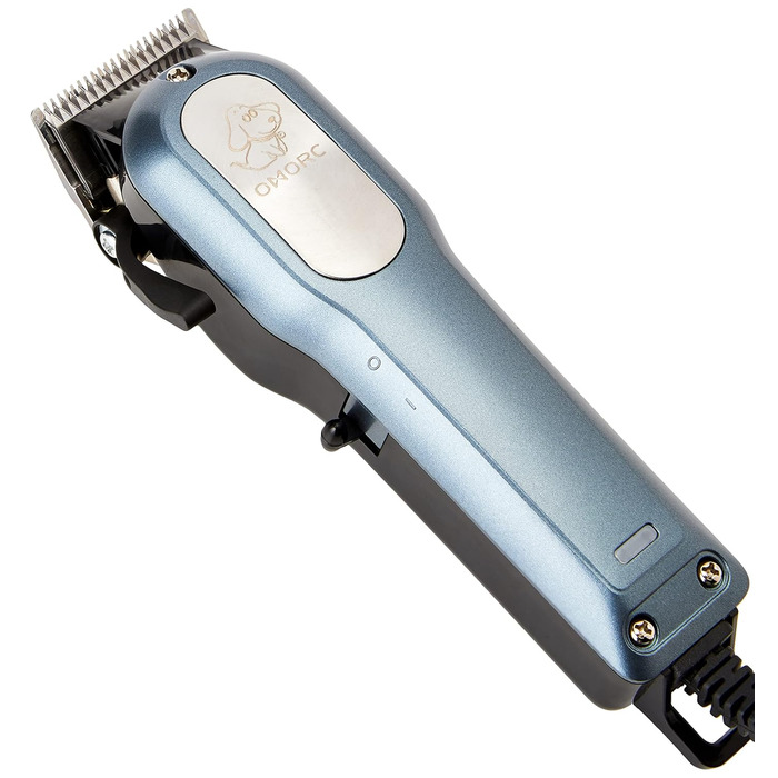 Машинка для стрижки шерсті собак та котів CGZZ Tierhaarschneidemaschine, тиха, з 8 насадками, блакитна