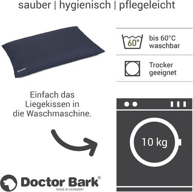 М'яке ліжко для собак великих порід Doctor Bark GreenLabel: зелена, XL, легко миється