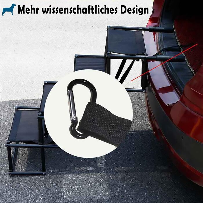 Рампа для собак, складана, до 60 кг, захист суглобів, для великих та маленьких собак, легко складна, для дому