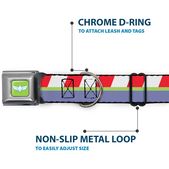Нашийник для собак з пряжкою, мотив Бетмена, ланцюгові ланки, 33-45,7 см, ширина 3,8 см (червоний/зелений/фіолетовий)