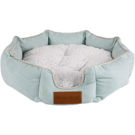 Кругле ліжко для собак та котів з бавовни, самонагріваюче, знімний внутрішній подушкою