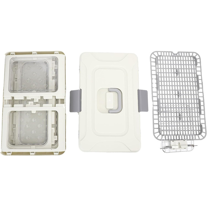 Транспортна переноска для котів Asixxsix, розкладна, прозора, з вентиляцією. Просторий пластиковий бокс для дому та подорожей