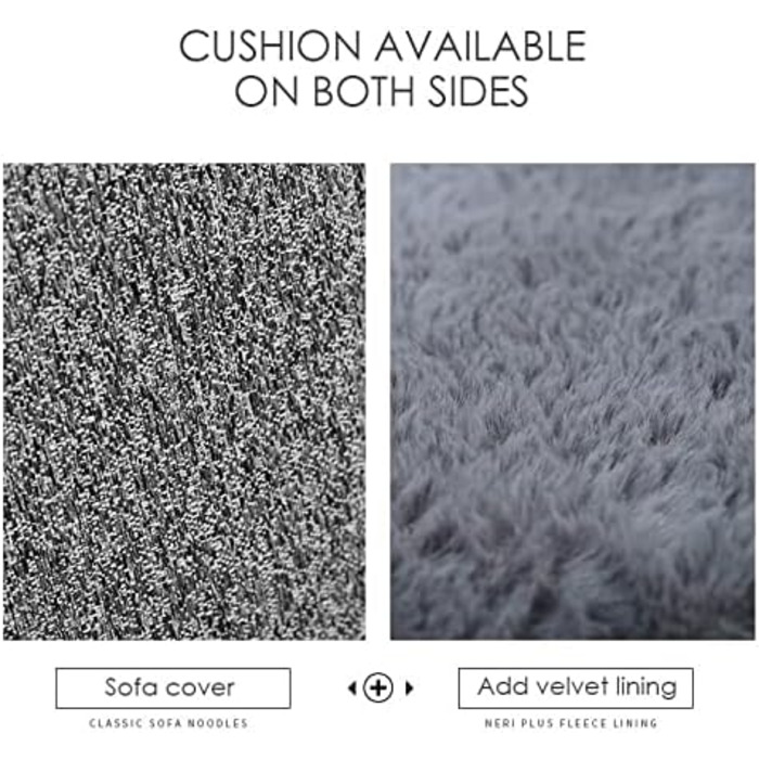 Ортопедичний лежак для котів та собак Dear Darling з memory foam, антрацит, великий