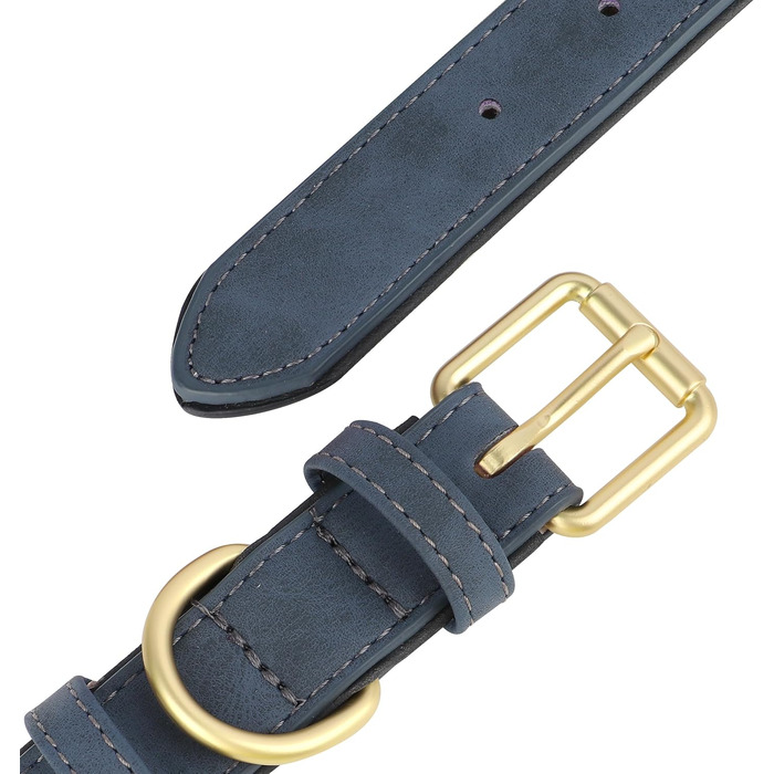 PET ARTIST Персоналізоване шкіряне собаче намисто з кристалами та іменними літерами, блискуче собаче намисто зі стразами для собак маленьких, середніх та великих порід, обхват шиї 33-43 см (обхват шиї для собак 20-25 см, блакитне)