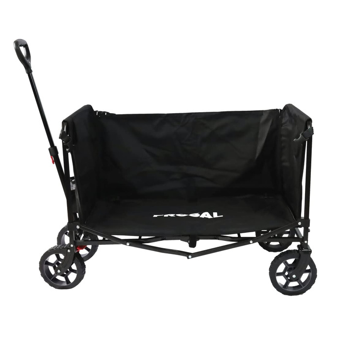 Фросал Візок для собак Бруно, чорний, складний | Транспортний візок для тварин