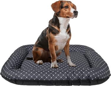 Водонепроникне лежанка для собак - лежанка-матрац з Codura | Для маленьких собак | Сірий колір, розмір XL (105 x 85 см), з принтом лапок