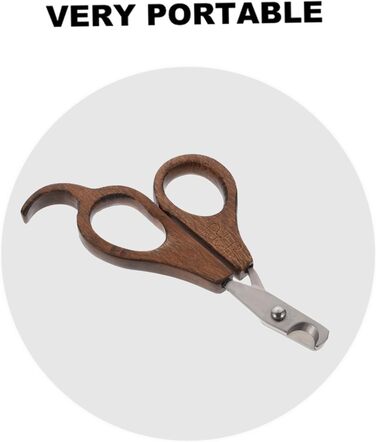 Набір для стрижки кігтів Happyyami з дерев'яною ручкою для догляду за тваринами (для котів та маленьких домашніх тварин)