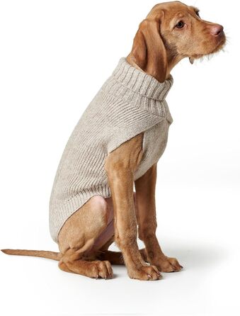 Пуловер для собак Hunter GENF, бежевий, з перекидним коміром, з еластичного переробленого поліестеру