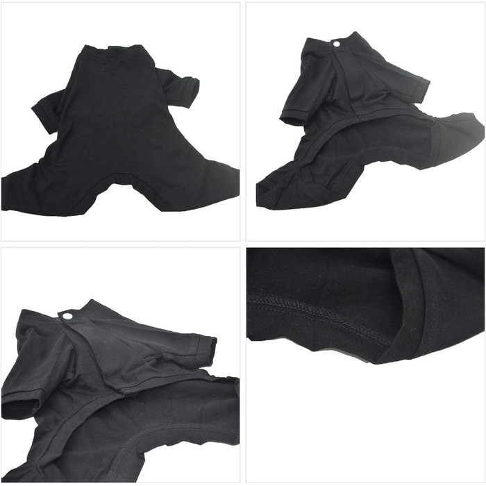 Комбінезон для собак Lovelonglong з чистої бавовни, 4 лапи, для великих та середніх собак, розмір XXL, Зелений (XXXXXL (Велика собака ~50 кг), Чорний)