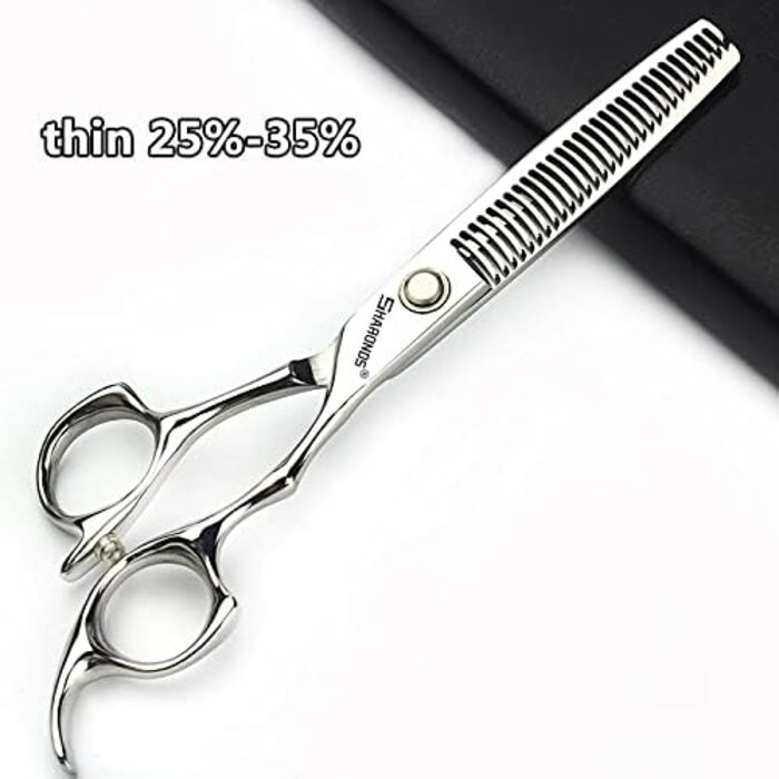 Професійний набір перукарських ножиць SHARONDS 6 дюймів для перукарів та дому, набір з 6 шт. (V-подібні зубці)