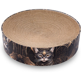 Кігтеточка для котів Petaureus Zylinder | Стильна та екологічна | Ø 40 см | Змінний вкладиш з переробленого картону