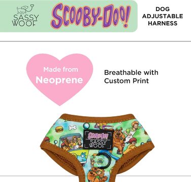 Нашийник для собак Sassy Woof Scooby-Doo™ M, регульований, міцний і зручний, стильний аксесуар для середніх порід