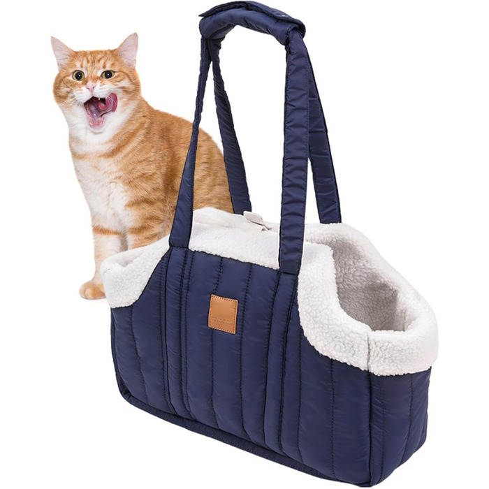 Переносна сумка для тварин: переноска для собак та котів, стильна сумка для подорожей, блакитна