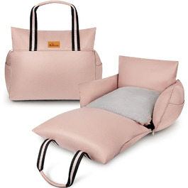 Автокрісло для собак (водонепроникний бустер) з ручками та кишенями, до 13,6 кг – рожевий