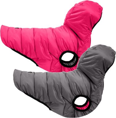 Ветровка для собак Pawtitas: вітронепроникна, водовідштовхувальна, тепла, для цуценят та великих порід, з кишенею, чорно-блакитно-зелена, XX-Large (1 шт.)